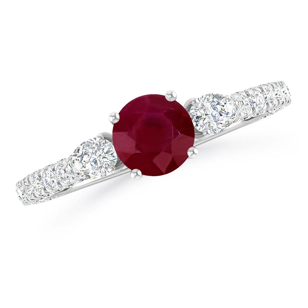 White Gold - Ruby