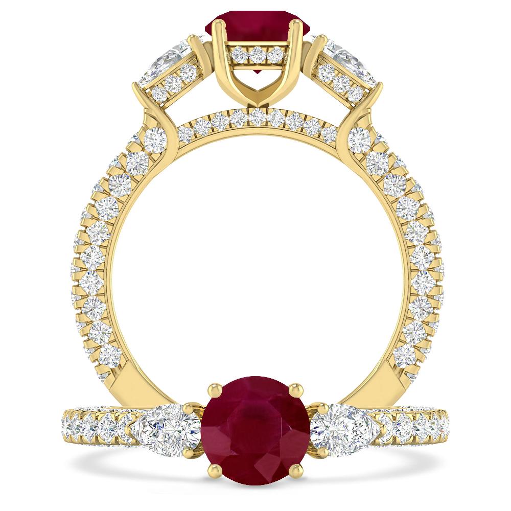 Yellow Gold - Ruby