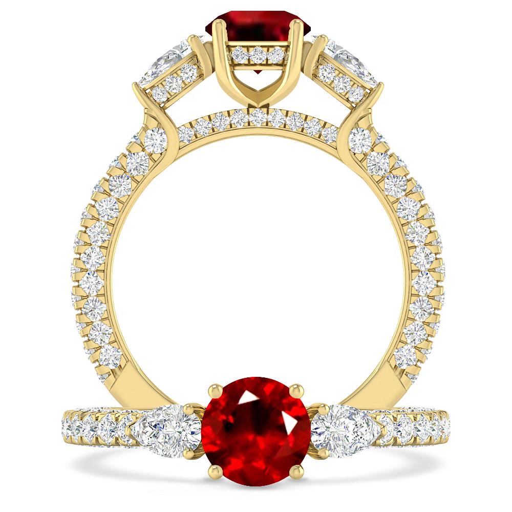 Yellow Gold - Ruby