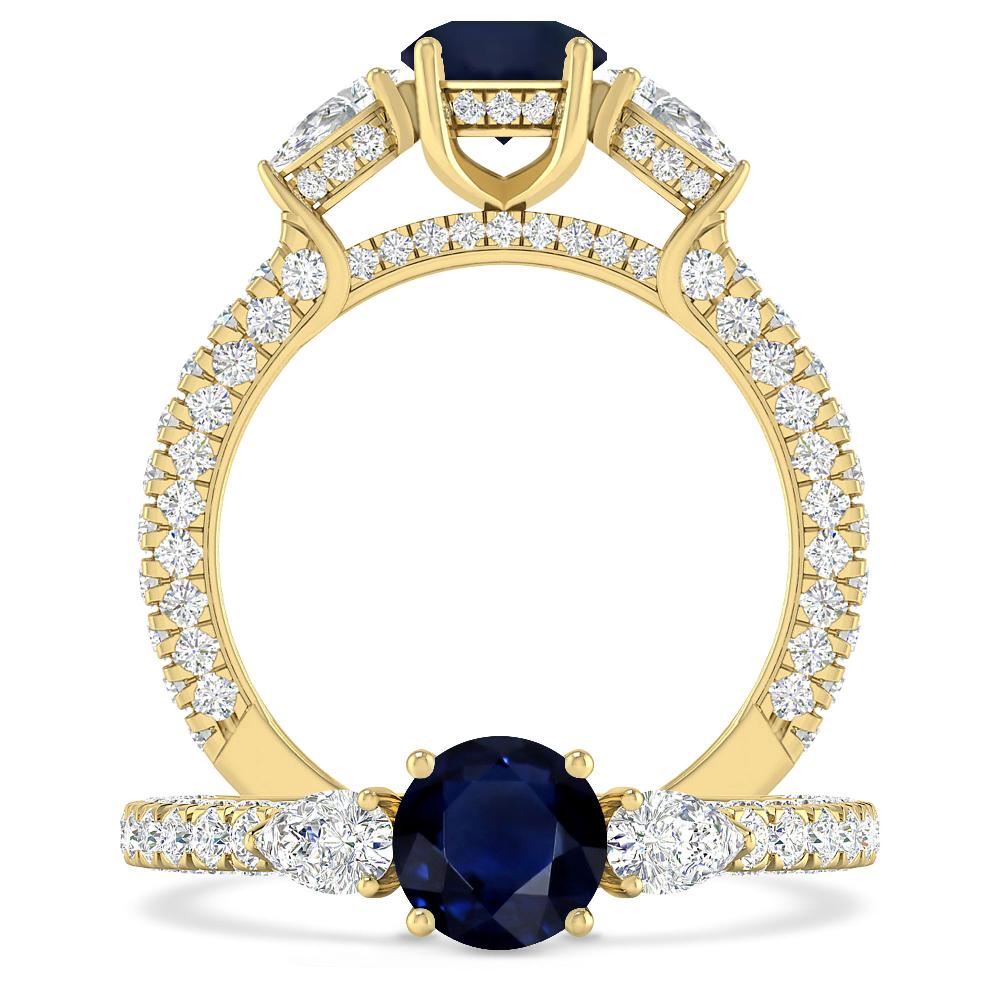 Yellow Gold - Sapphire