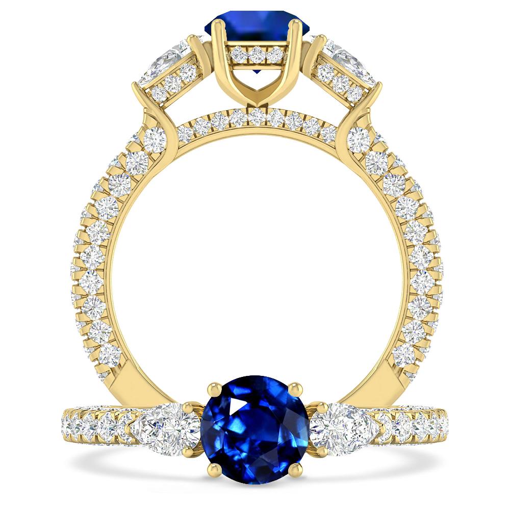 Yellow Gold - Sapphire