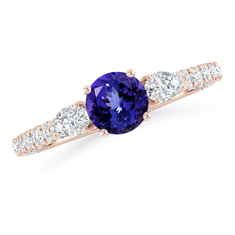 Rose Gold - Tanzanite