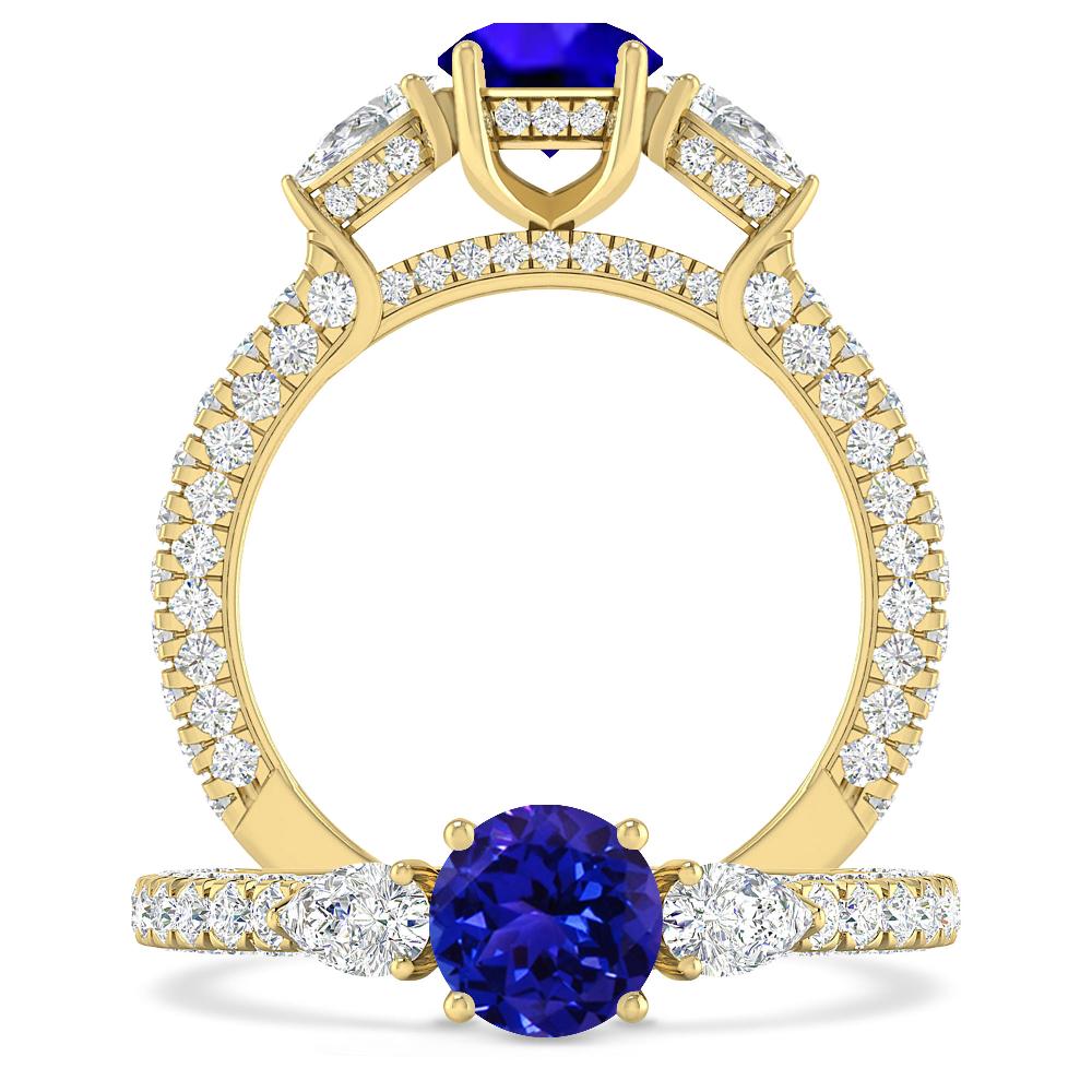 Yellow Gold - Tanzanite