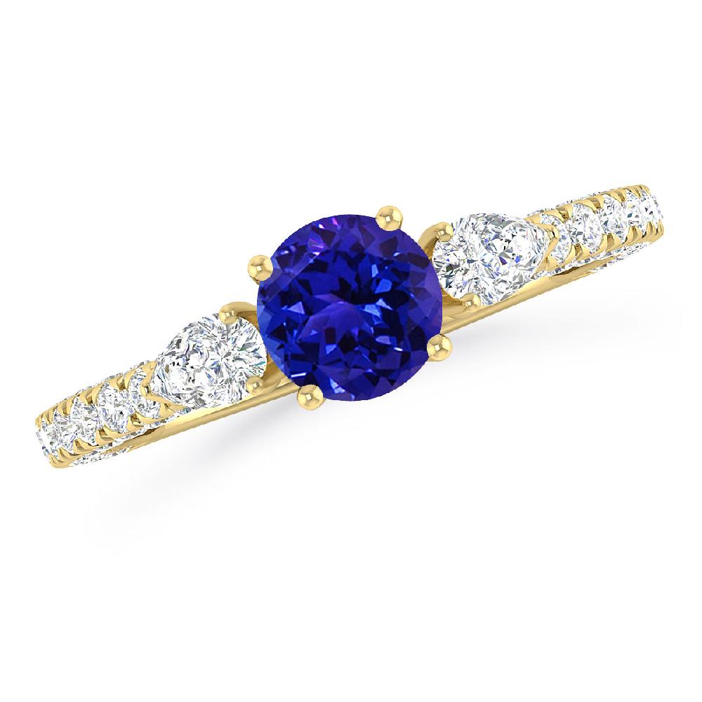 Yellow Gold - Tanzanite