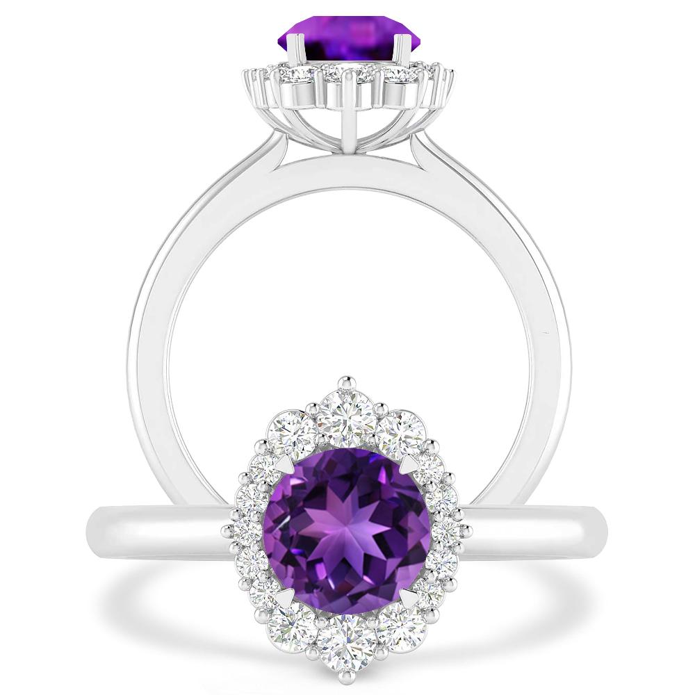 White Gold - Amethyst