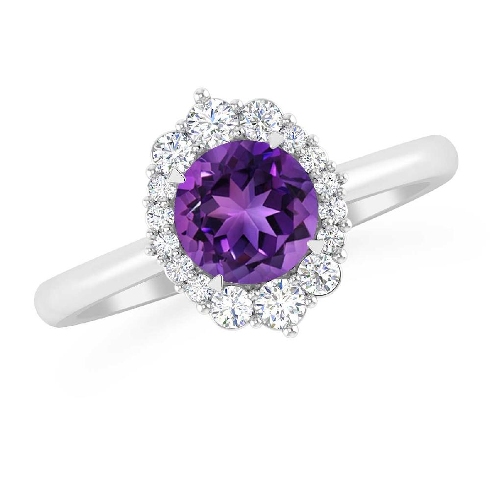 White Gold - Amethyst