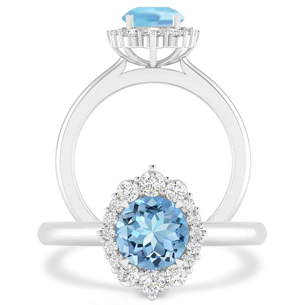 White Gold - Aquamarine