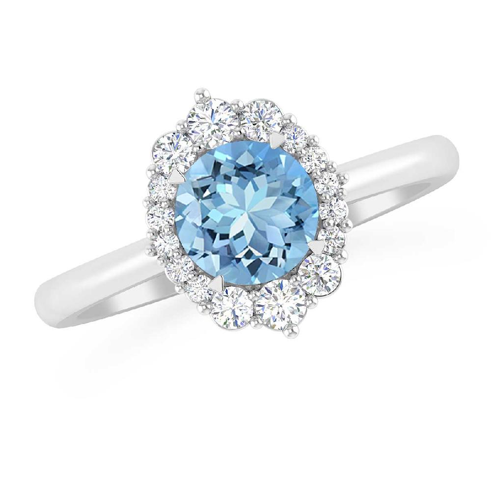 White Gold - Aquamarine