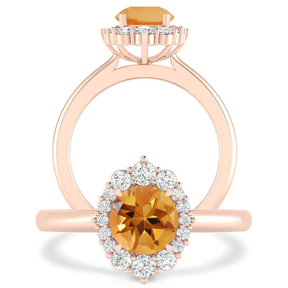 Rose Gold - Citrine