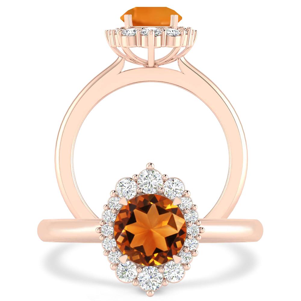 Rose Gold - Citrine