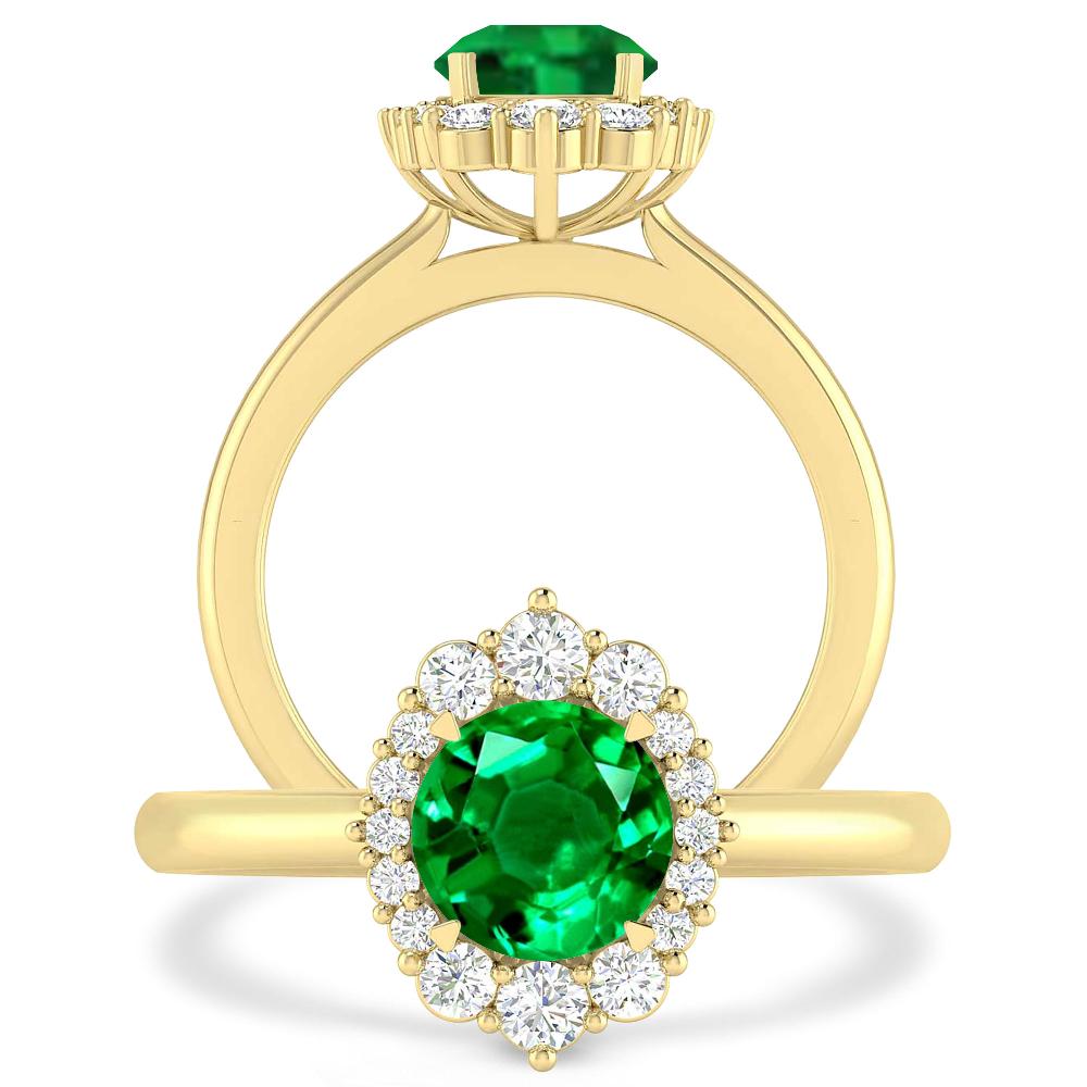 Yellow Gold - Emerald