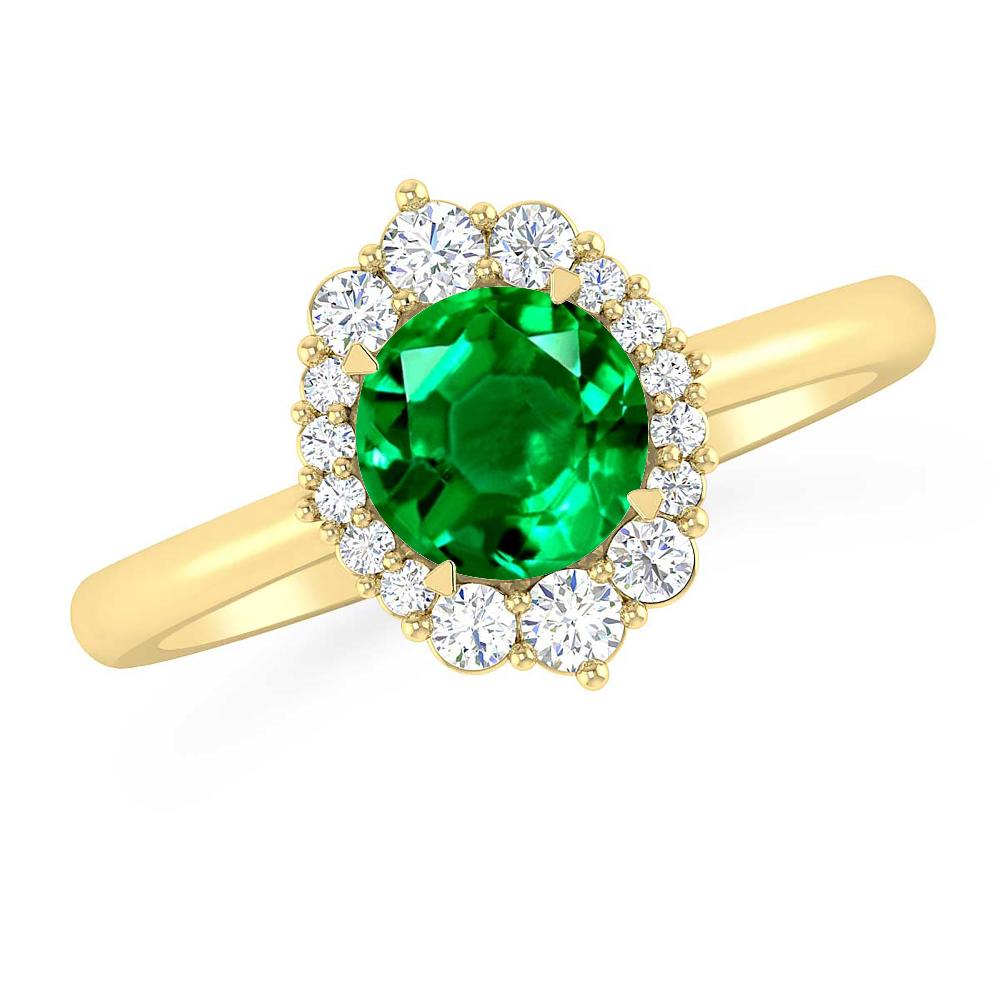 Yellow Gold - Emerald