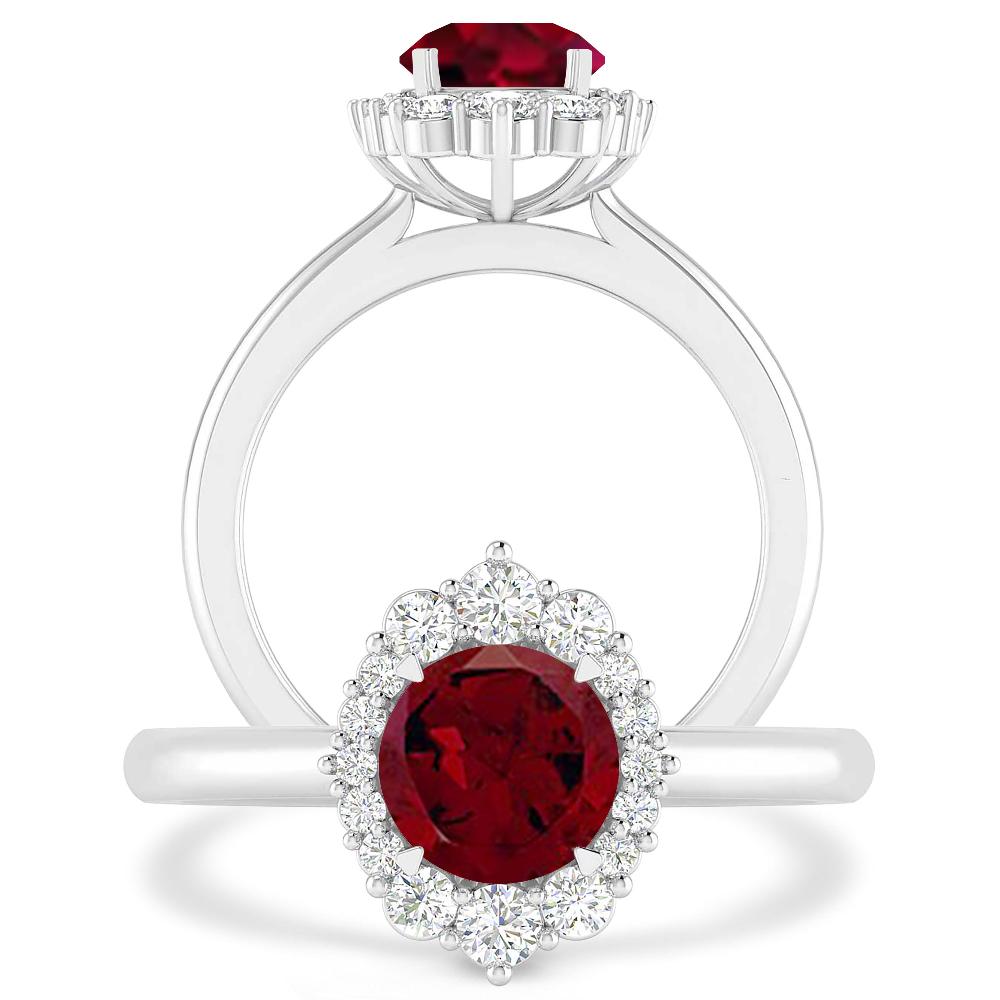 White Gold - Garnet