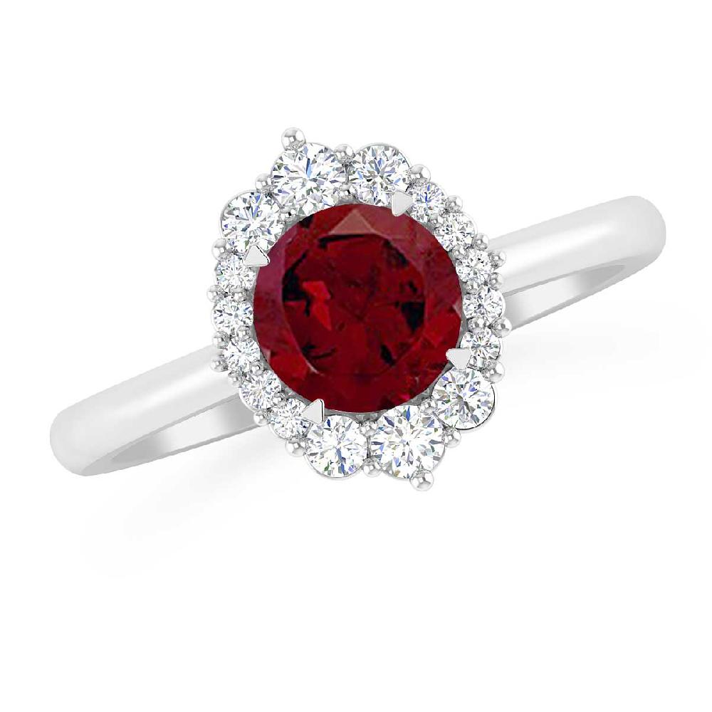 White Gold - Garnet