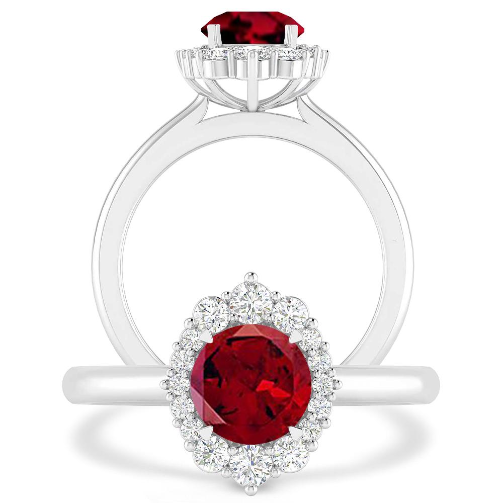 White Gold - Garnet