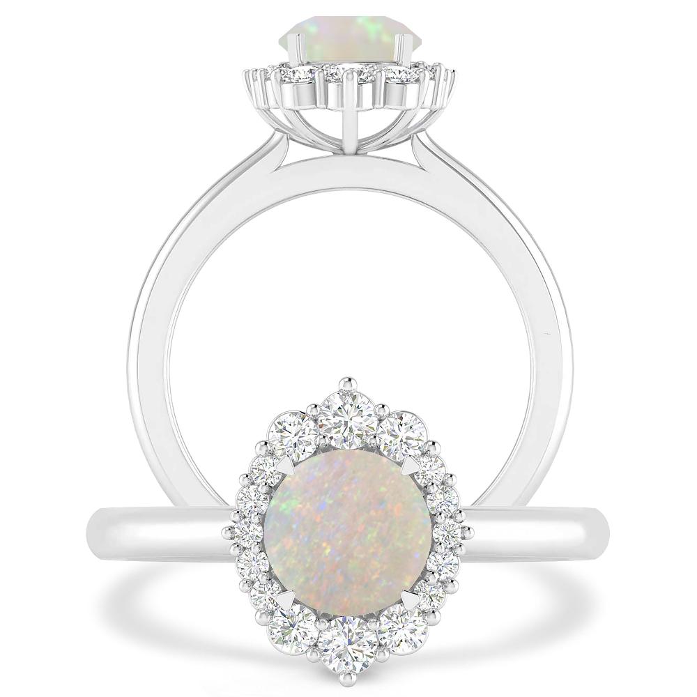 White Gold - Opal