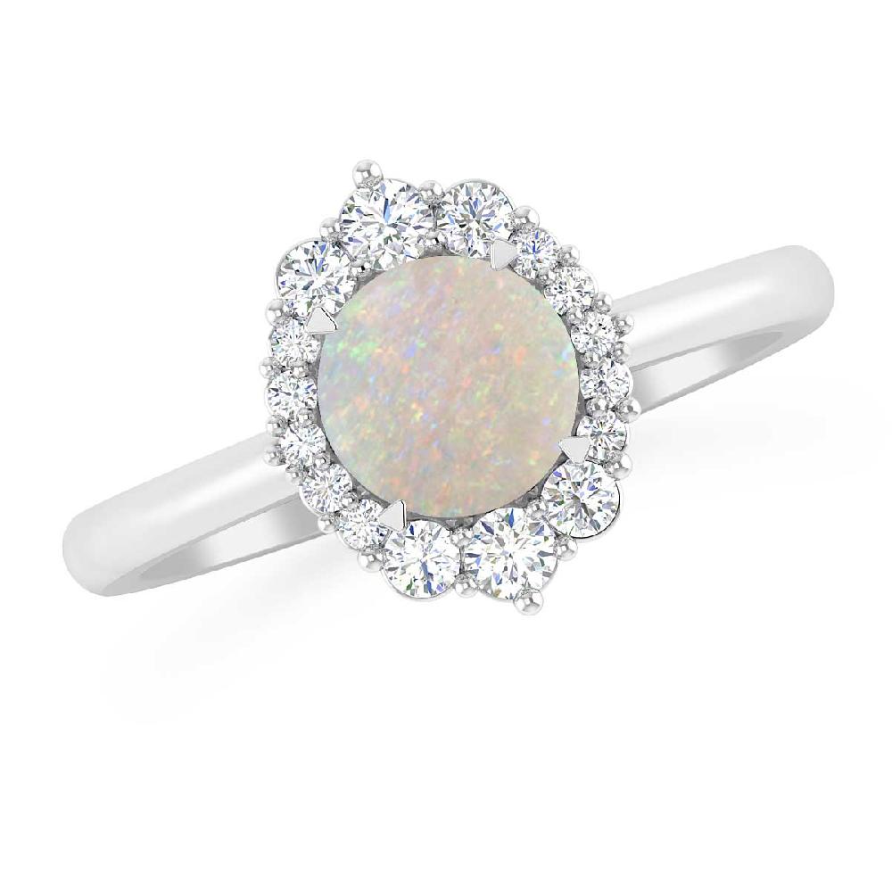 White Gold - Opal