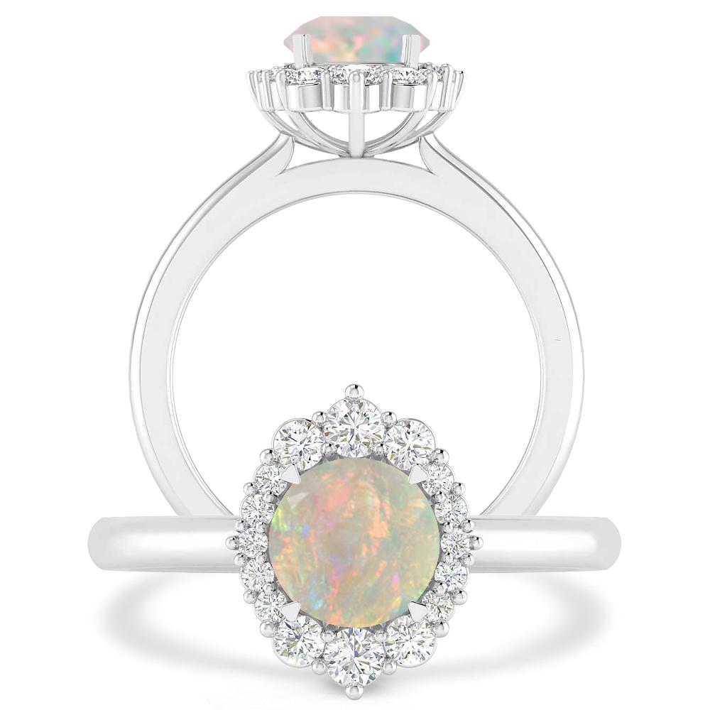 White Gold - Opal