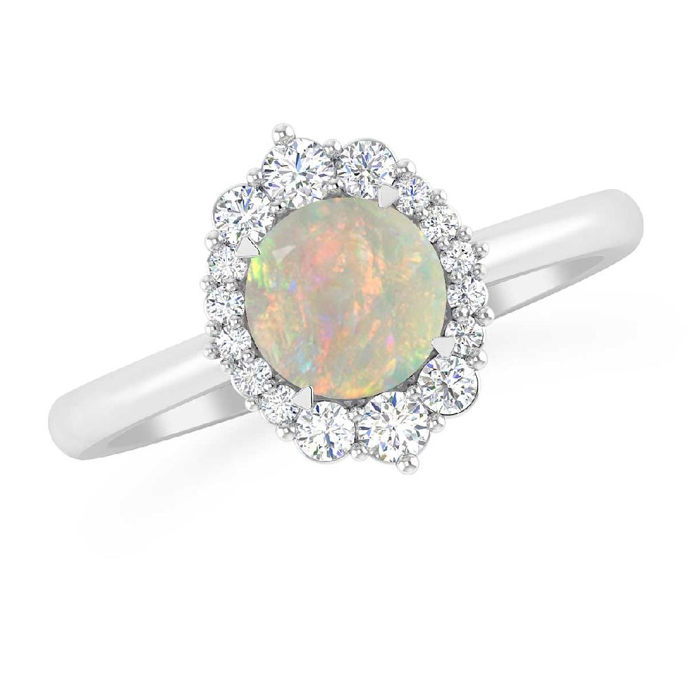 White Gold - Opal