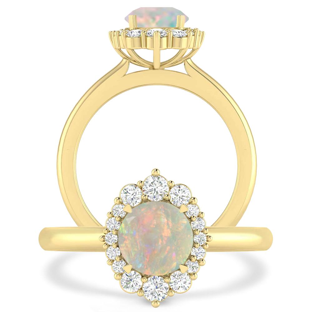 Yellow Gold - Opal