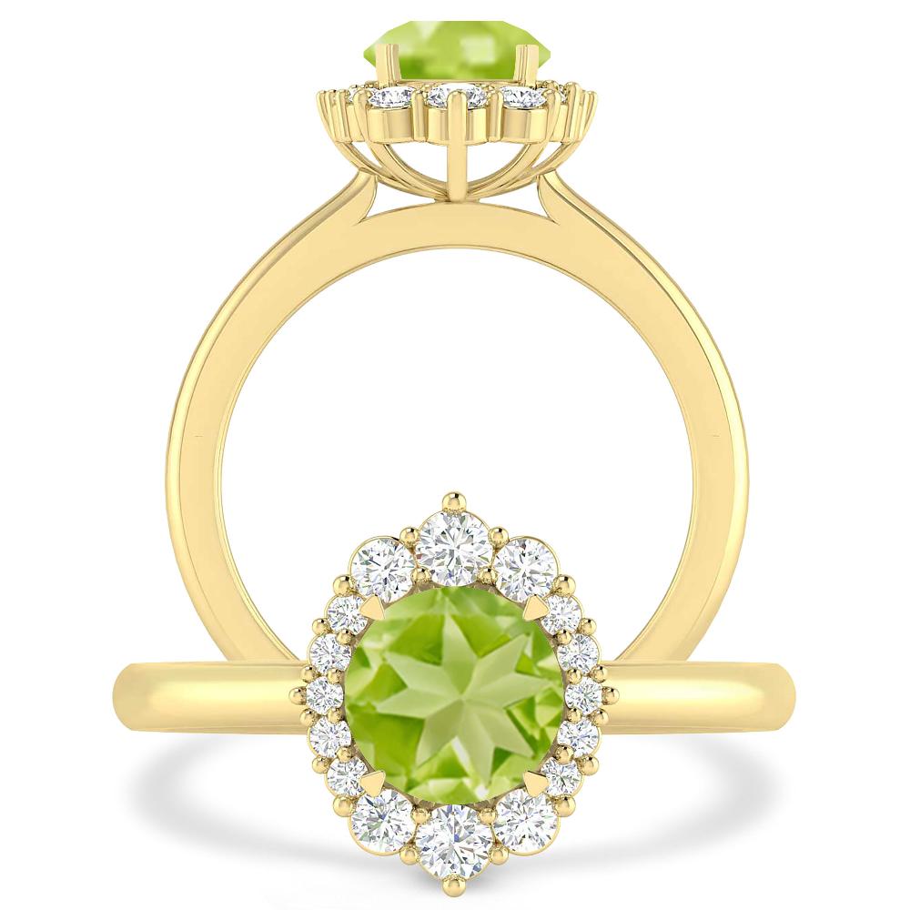 Yellow Gold - Peridot