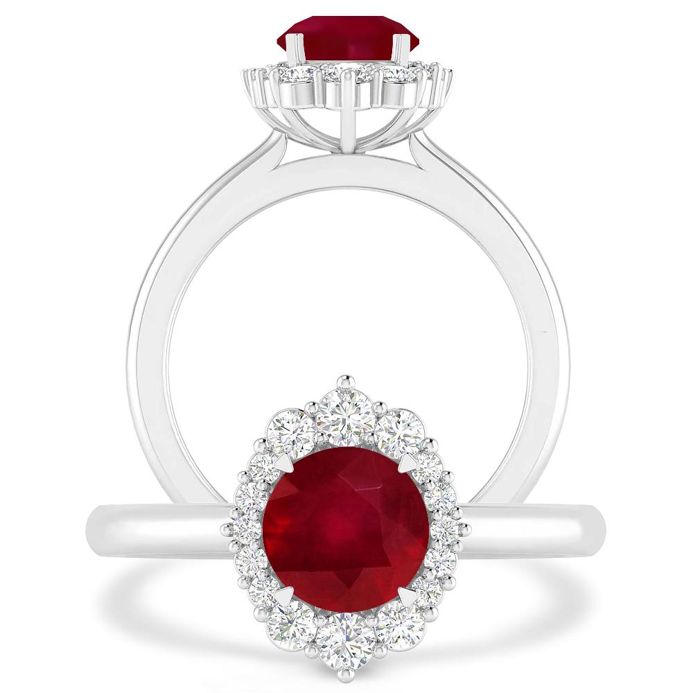 White Gold - Ruby