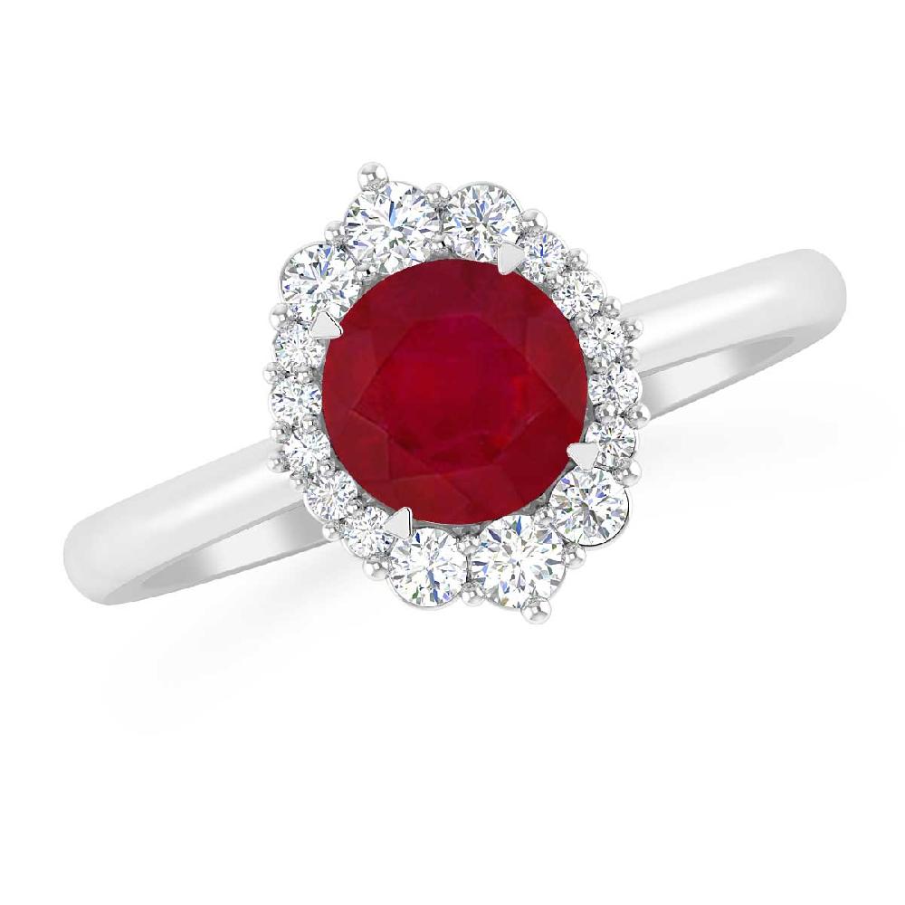 White Gold - Ruby