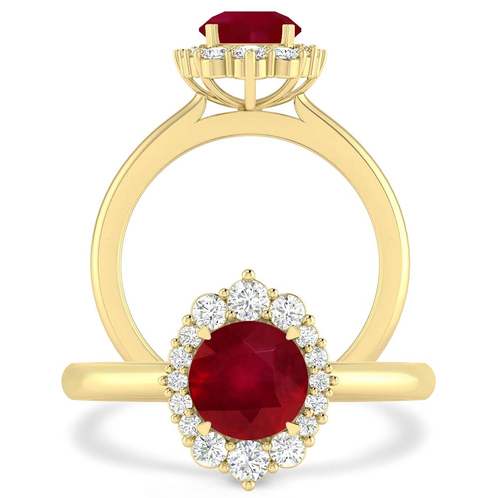 Yellow Gold - Ruby