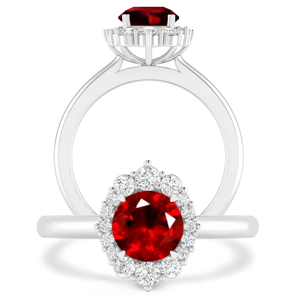 White Gold - Ruby