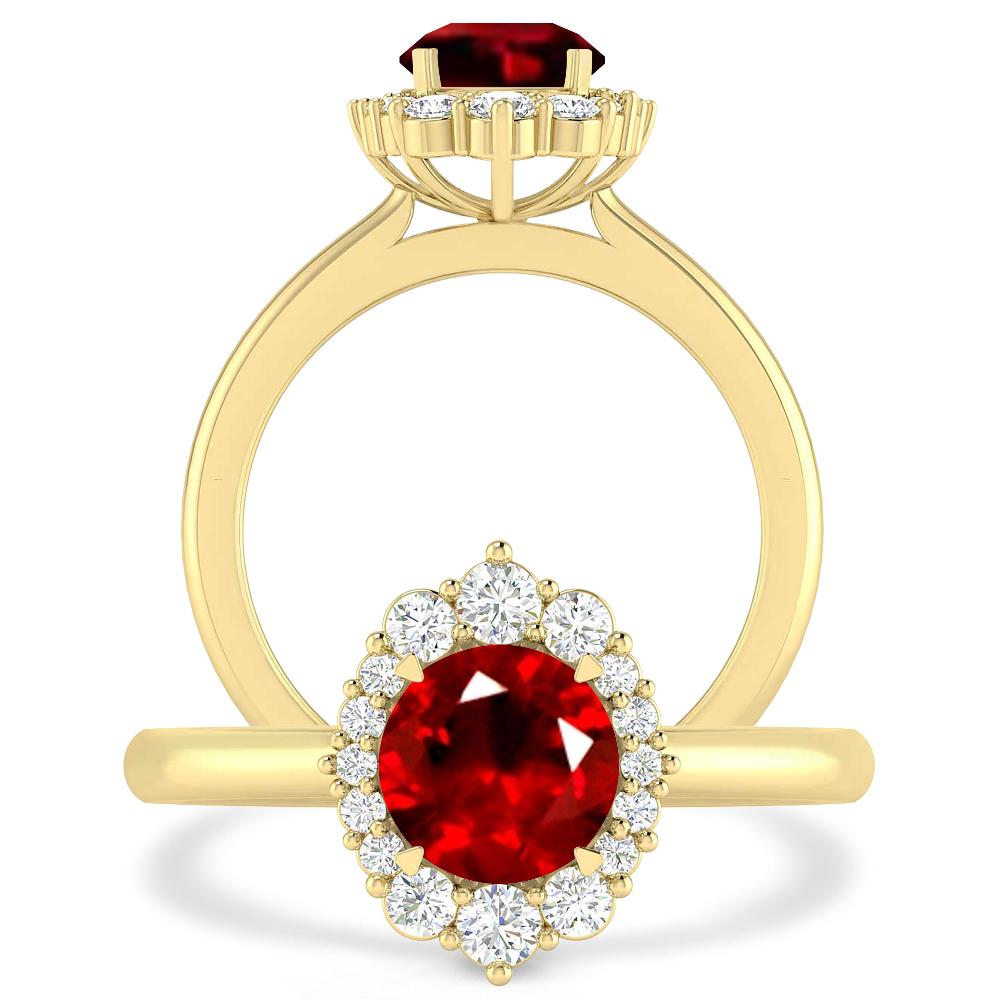 Yellow Gold - Ruby