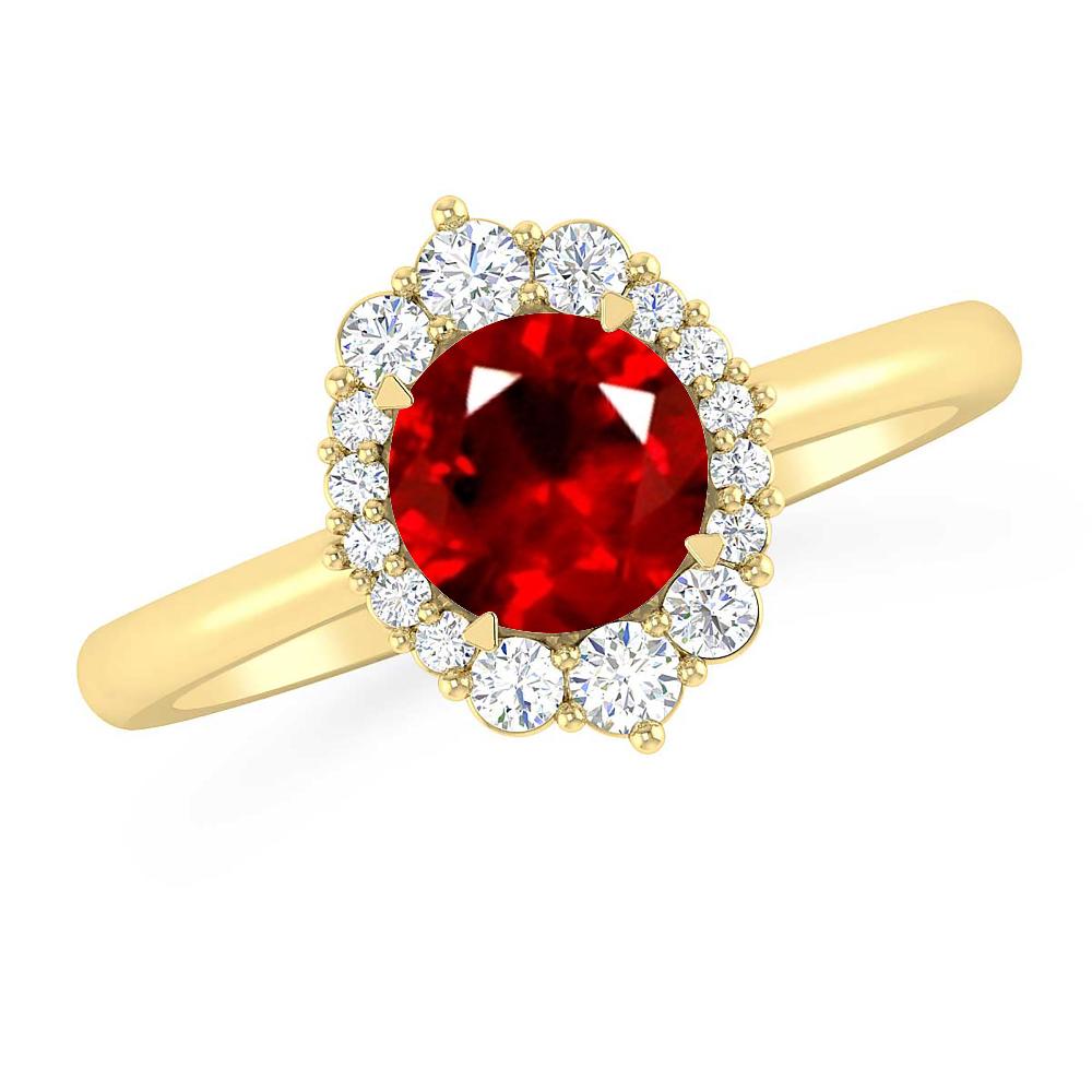 Yellow Gold - Ruby