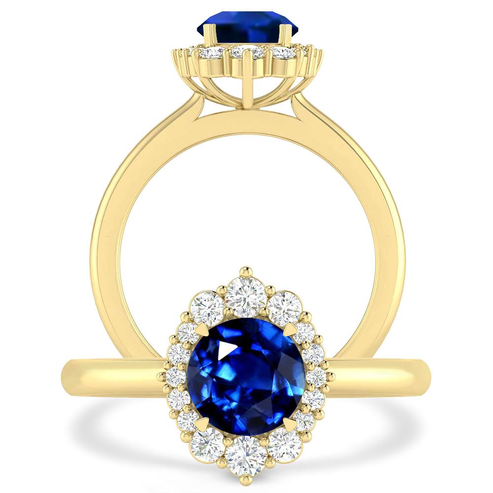 Yellow Gold - Sapphire