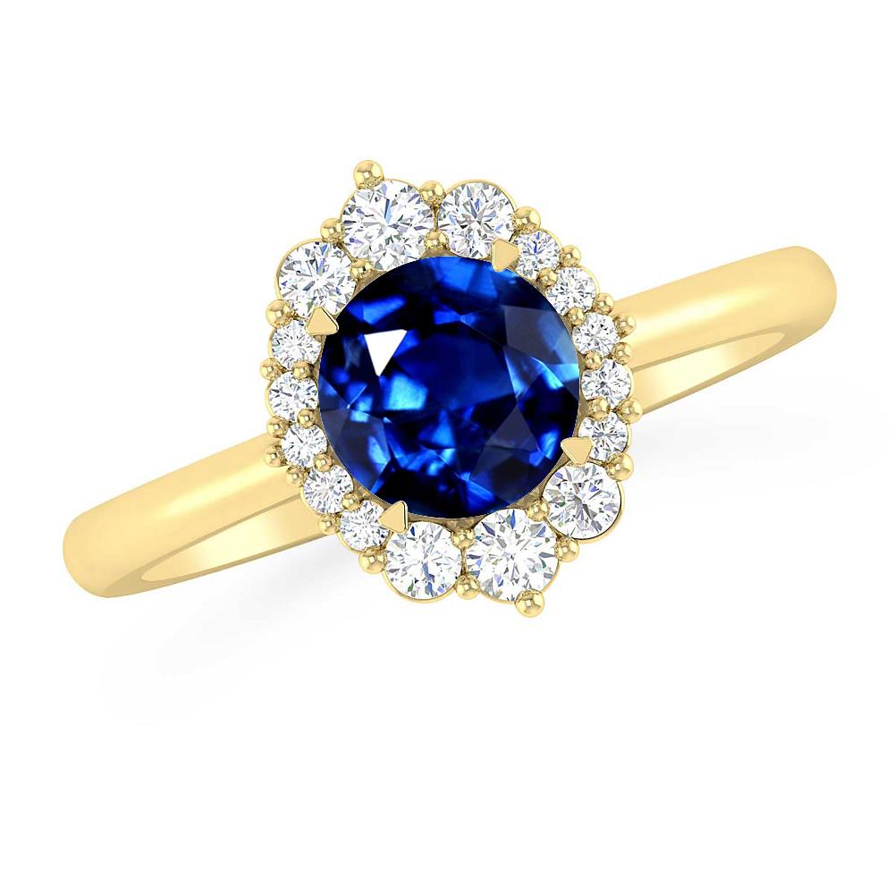 Yellow Gold - Sapphire