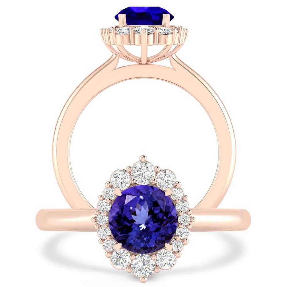 Rose Gold - Tanzanite