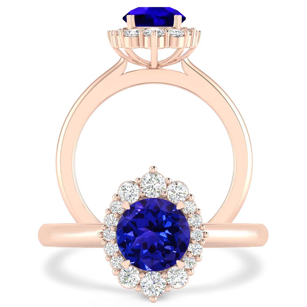 Rose Gold - Tanzanite