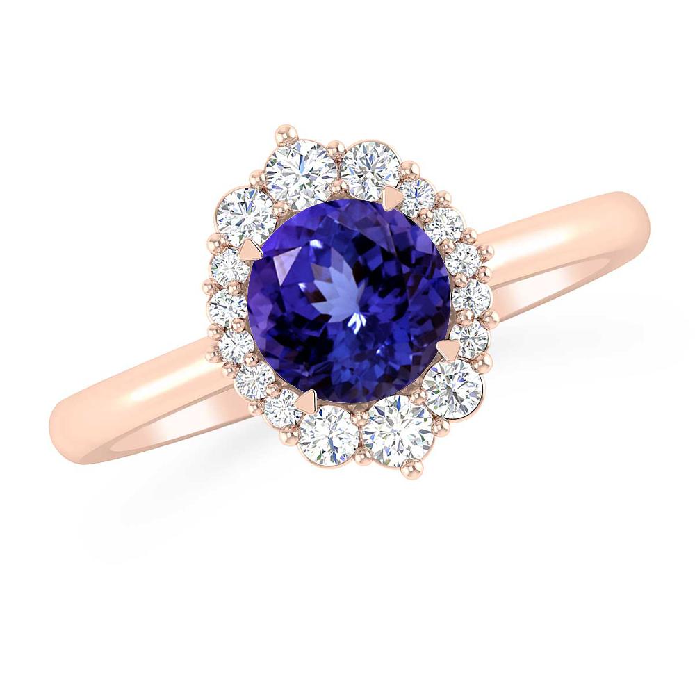 Rose Gold - Tanzanite