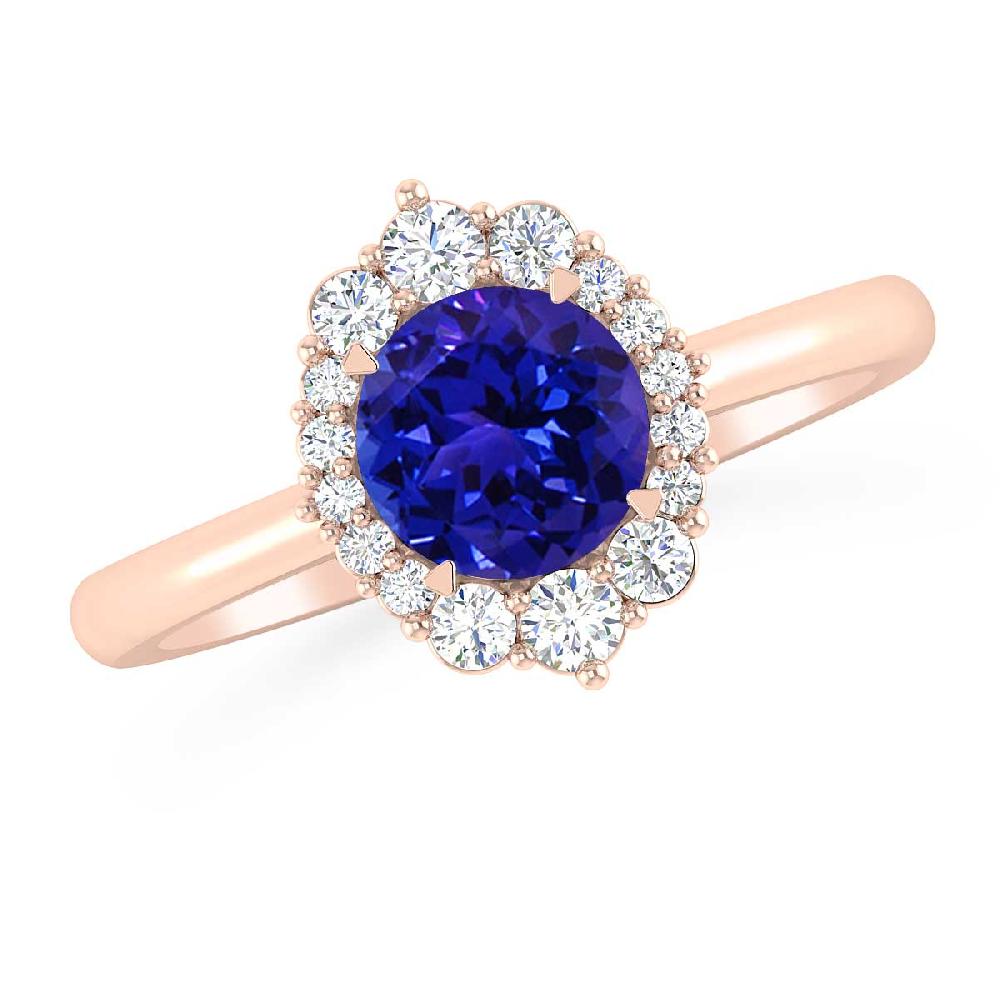 Rose Gold - Tanzanite