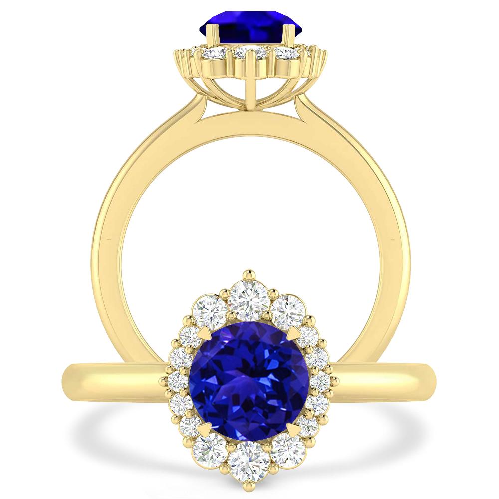 Yellow Gold - Tanzanite