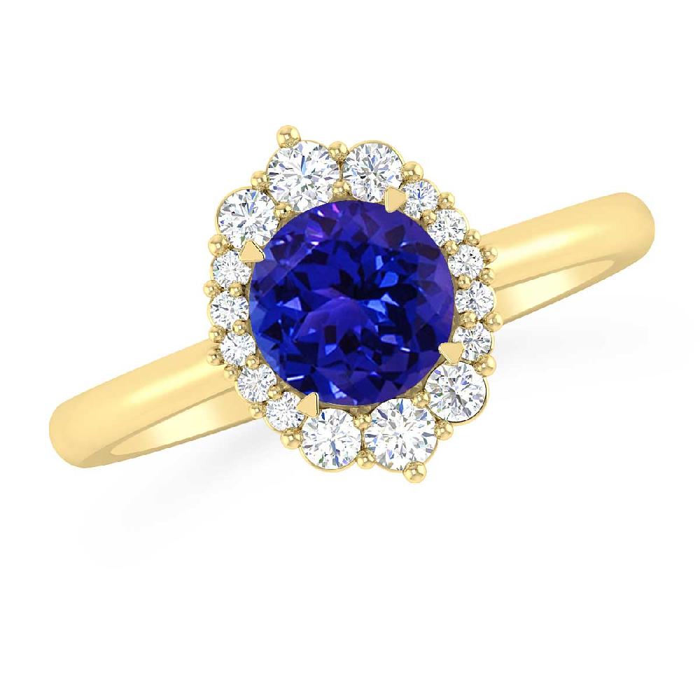 Yellow Gold - Tanzanite