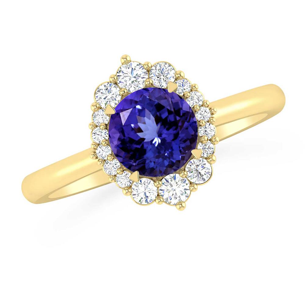 Yellow Gold - Tanzanite