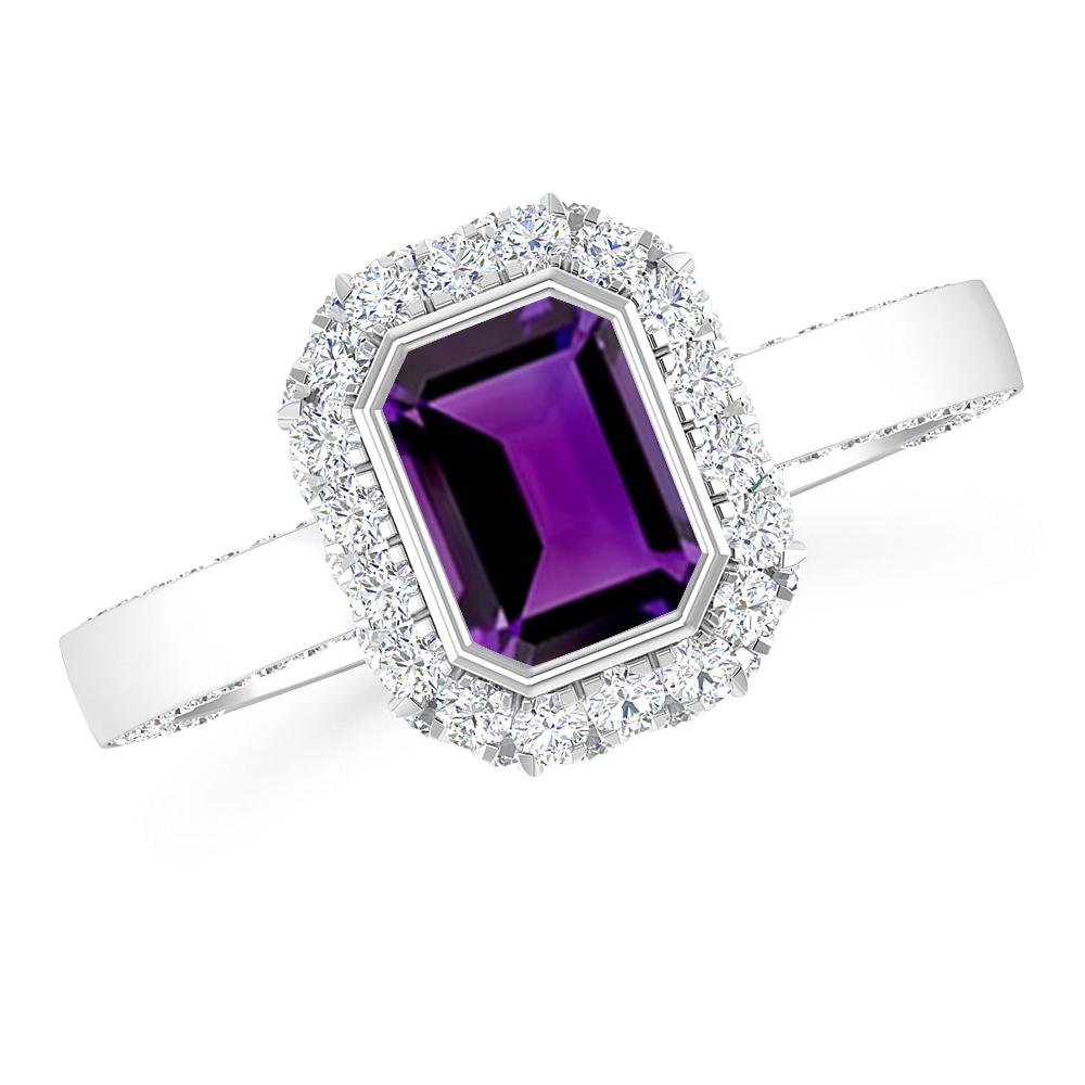 White Gold - Amethyst