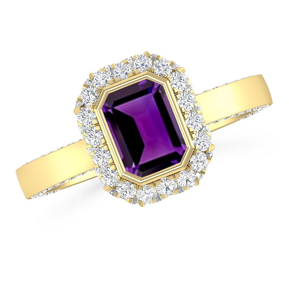 Yellow Gold - Amethyst