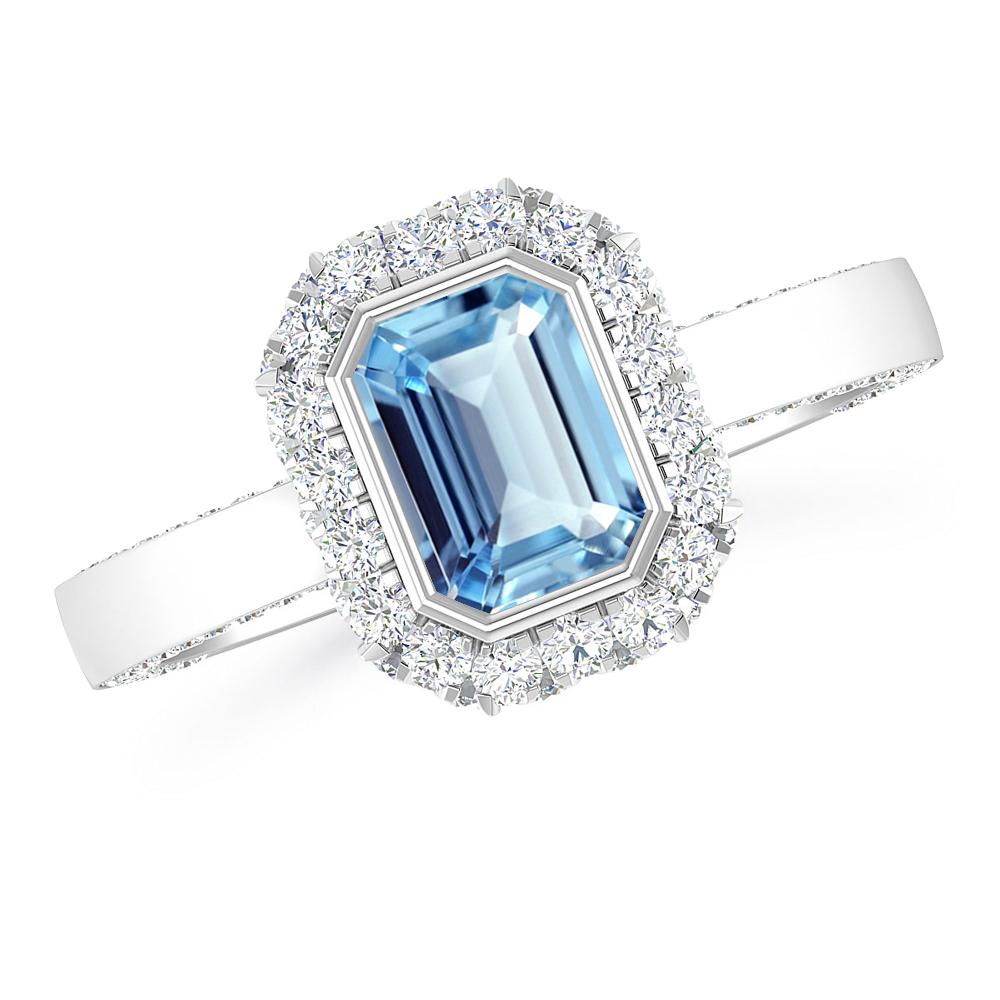 White Gold - Aquamarine