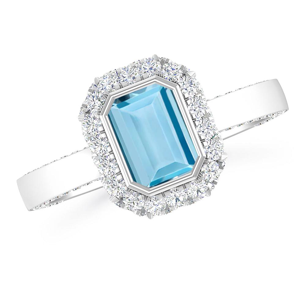 White Gold - Aquamarine