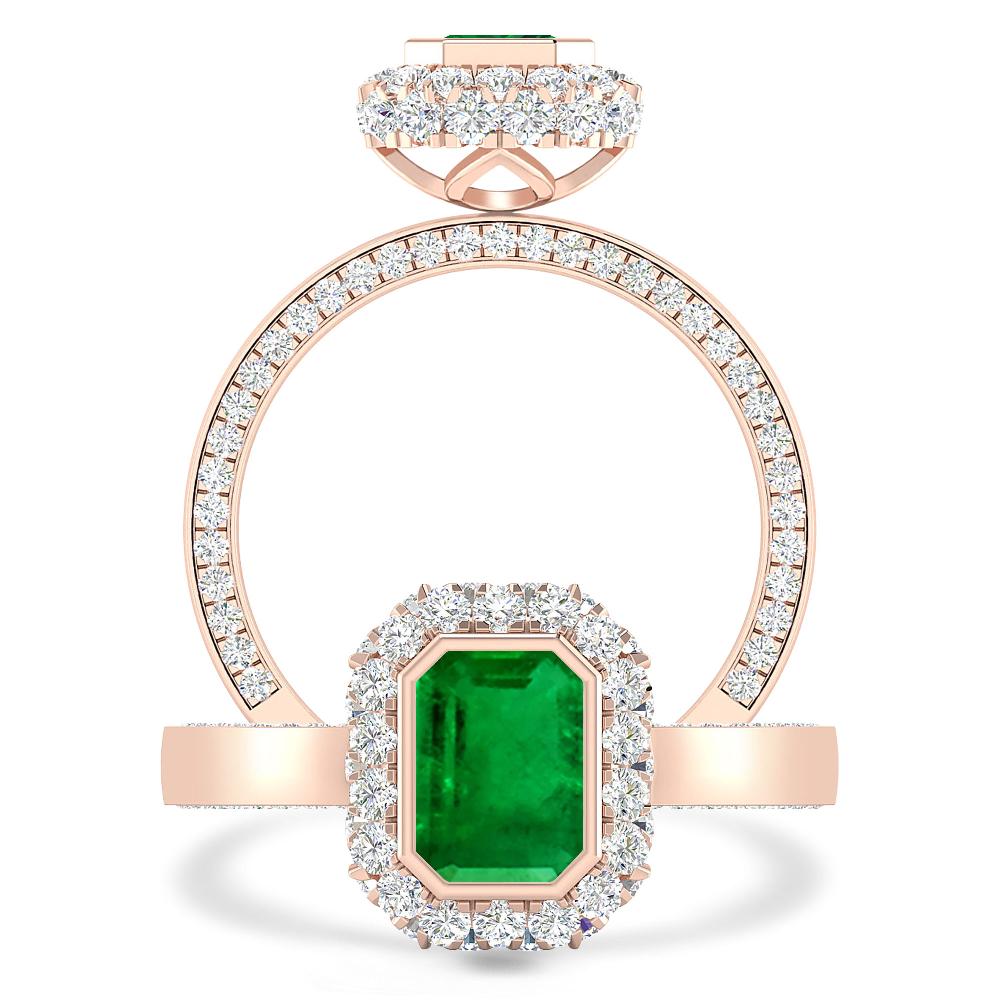 Rose Gold - Emerald