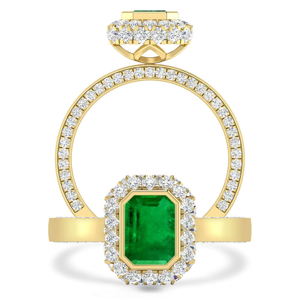 Yellow Gold - Emerald