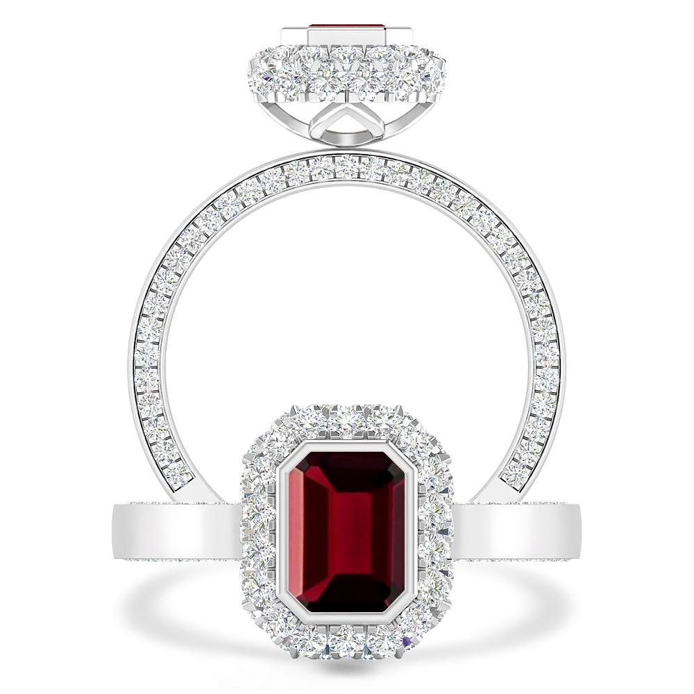 White Gold - Garnet