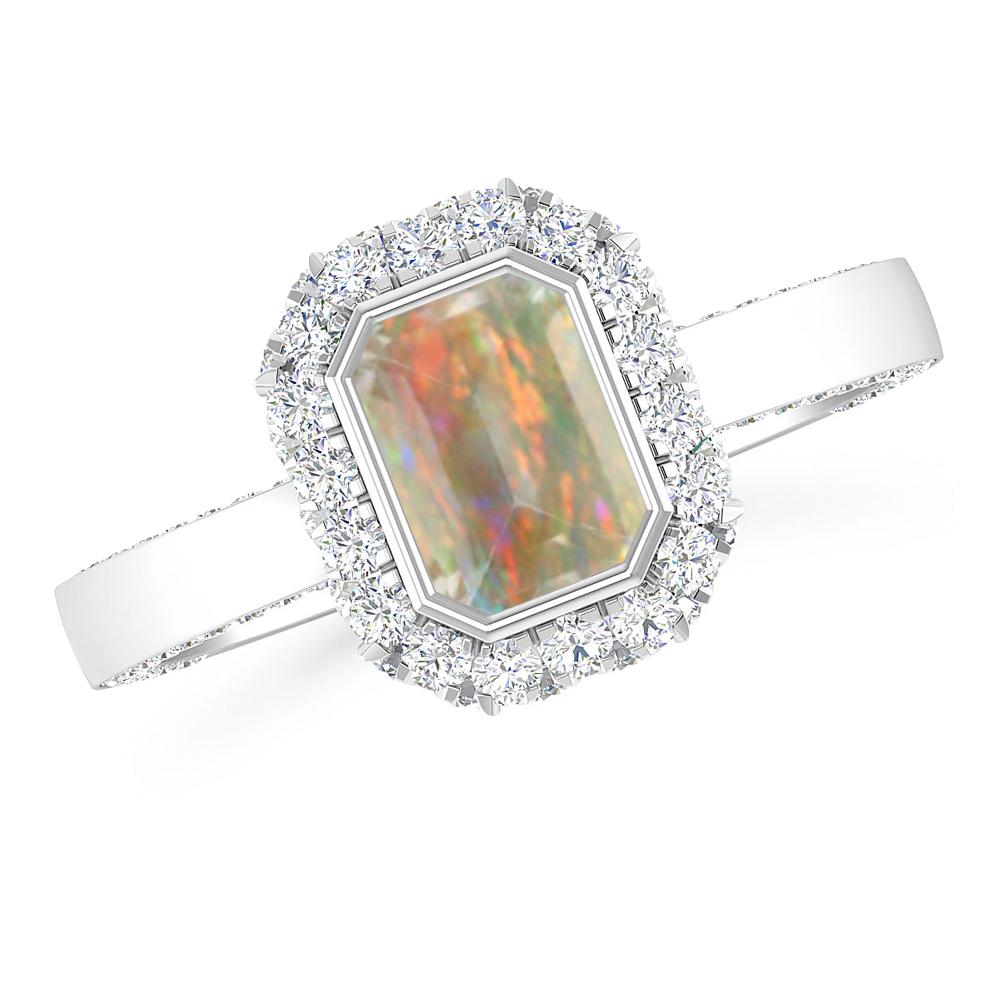 White Gold - Opal