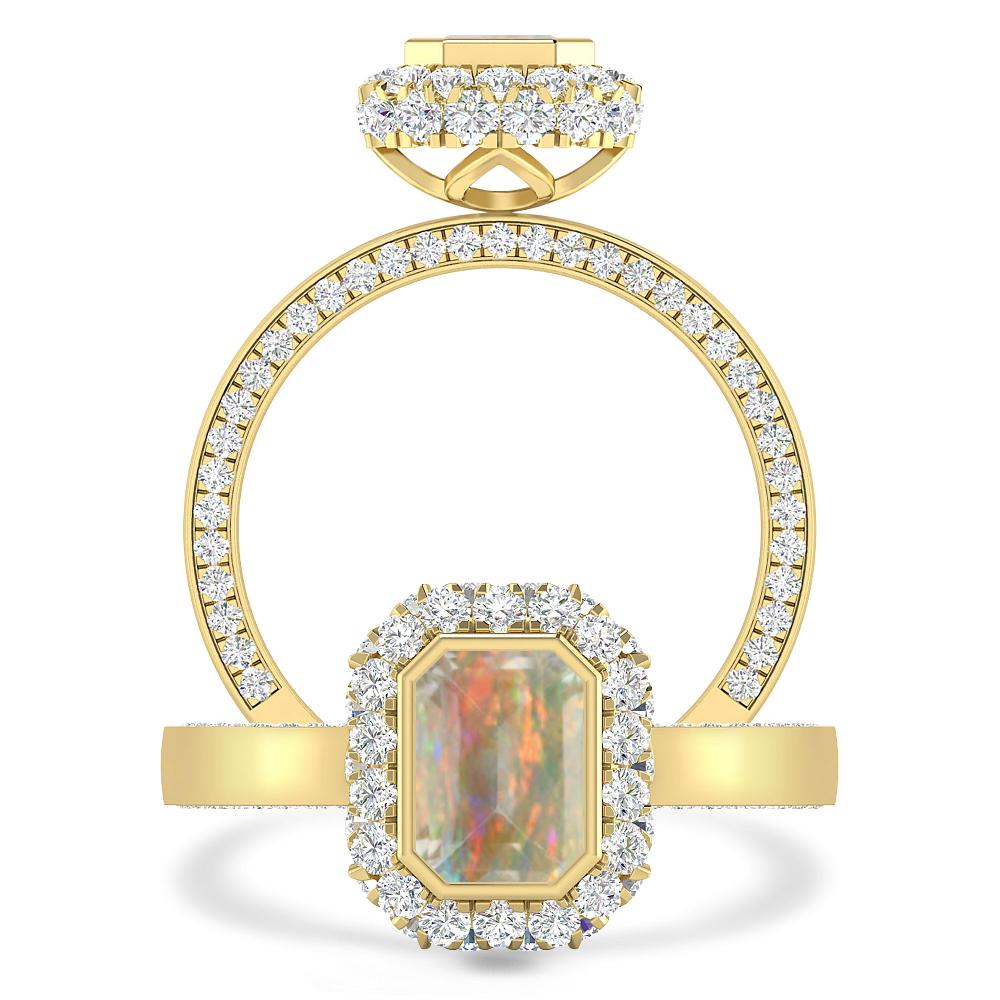 Yellow Gold - Opal