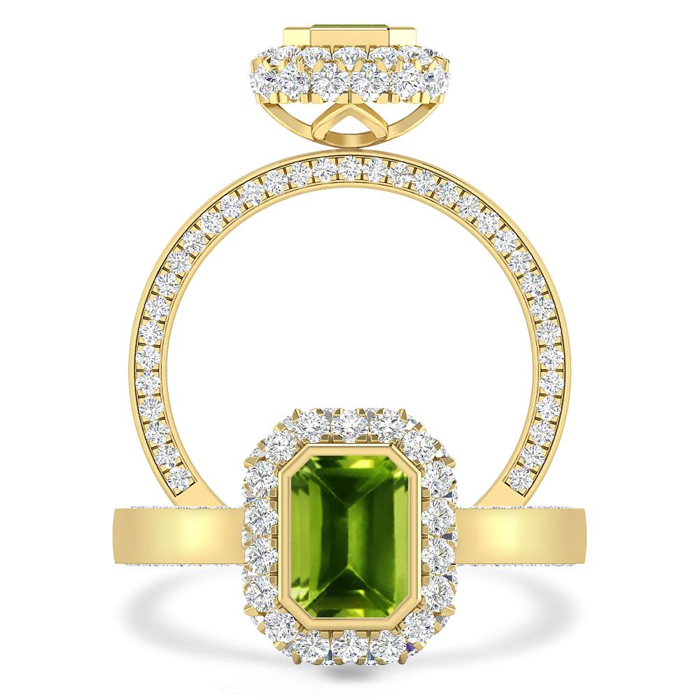 Yellow Gold - Peridot